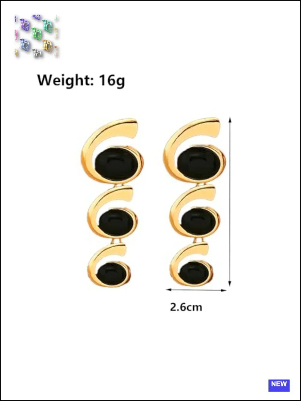 Chunky Swirl Geometric Dangle Earrings for Women
